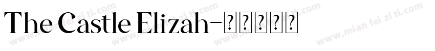 The Castle Elizah字体转换